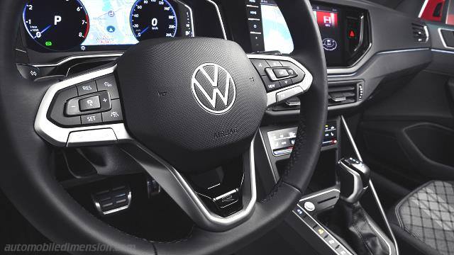 Interieur detail van de Volkswagen Taigo