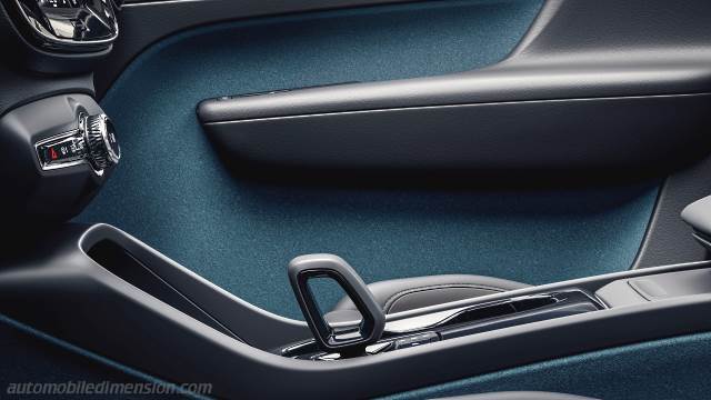 Interior detail of the Volvo C40