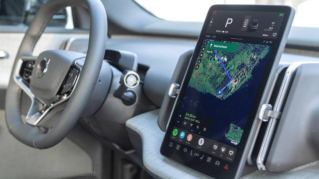 Interieurdetail des Volvo EX30 Cross Country