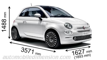 Fiat 500 dimensions