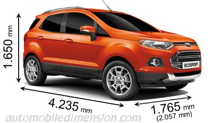 Ford EcoSport 2014 mått