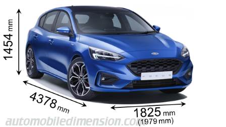 Ford Focus 2018 afmetingen