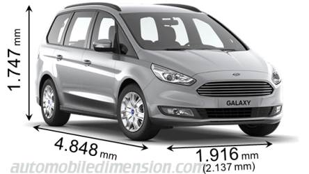 Ford Galaxy 2015 Abmessungen