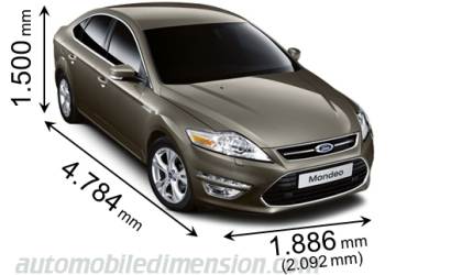 Ford Mondeo 2010 dimensions