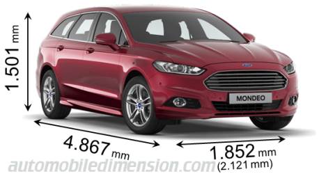 Ford Mondeo SportBreak 2015 mått