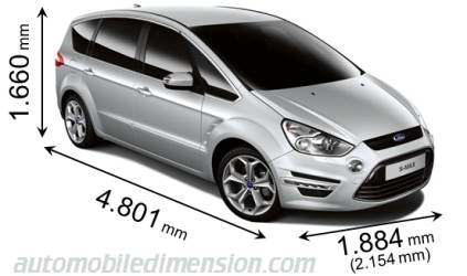 Ford S-MAX 2010 dimensions
