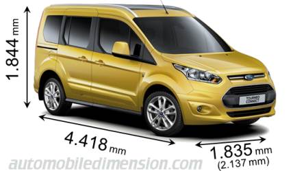 Ford Tourneo Connect 2014 dimensions