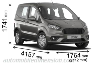 Ford Tourneo Courier 2018 mått