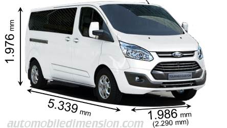 Ford Tourneo Custom L2 2013 Größe