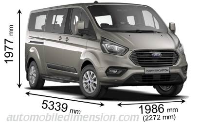 Ford Tourneo Custom L2 2018 mått