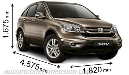 Honda CR-V 2010 Abmessungen