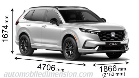 Honda CR-V 2023 dimensions