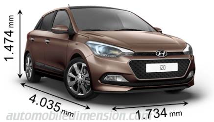 Hyundai i20 2015 mått