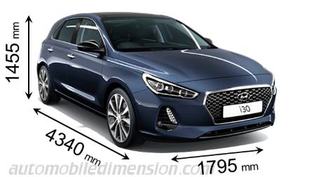 Hyundai i30 2017 Abmessungen