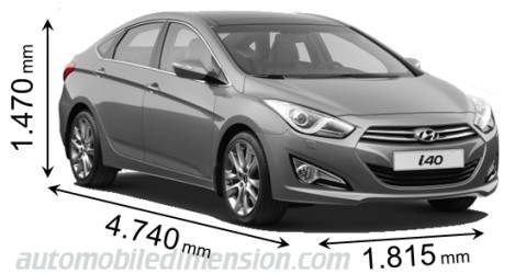 Hyundai i40 2011 dimensions