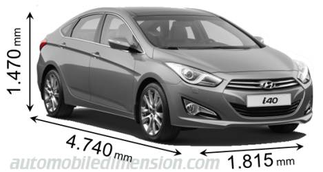 Dimension Hyundai i40 2011