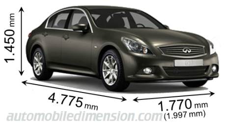 Infiniti G 2008 dimensions