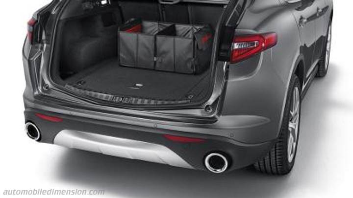 Alfa-Romeo Stelvio dimensions, boot space and similars