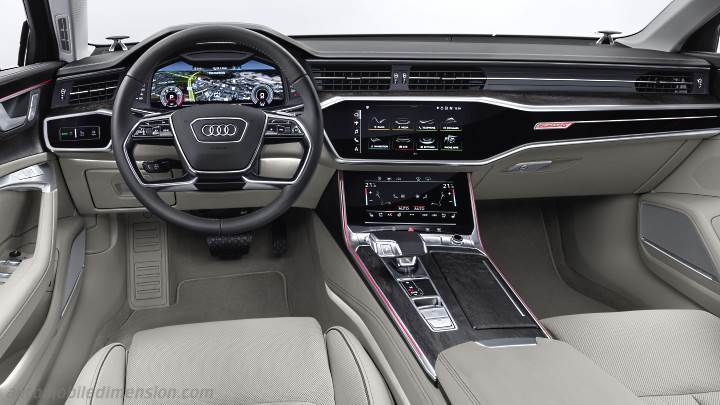 Rose kleur lekkage variabel Audi A6 Avant afmetingen en bagageruimte: hybride