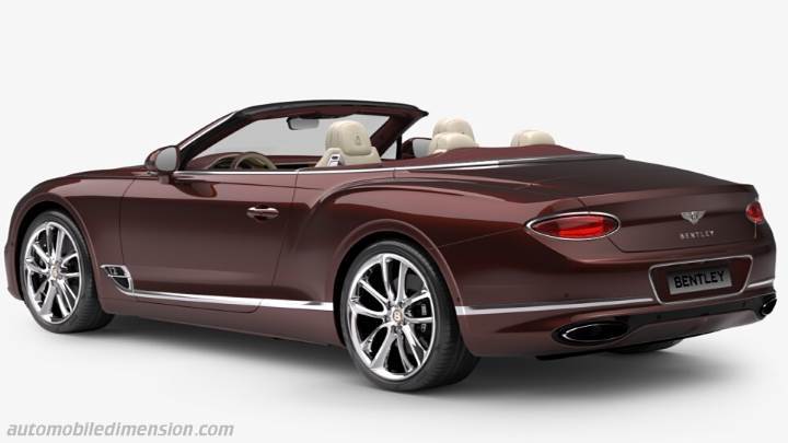 Bentley Continental GT Convertible 2019 Kofferraumvolumen