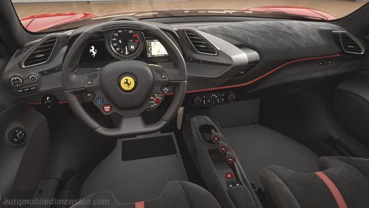 Ferrari 488 Pista 2018 instrumentbräda