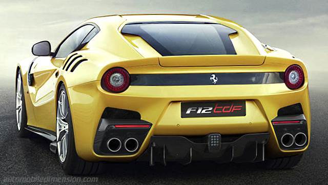 Ferrari F12tdf 2016 boot space