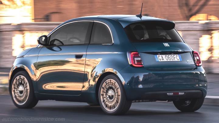 Fiat 500 mått, bagageutrymme och elektrifiering