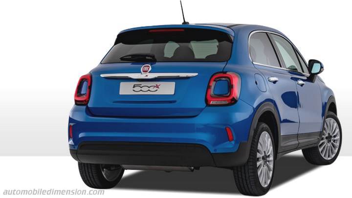 Dimension Fiat 500X, volume coffre et électrification