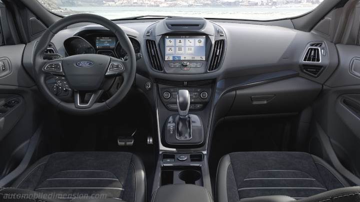 Ford Kuga 2017 dimensions, boot space and interior