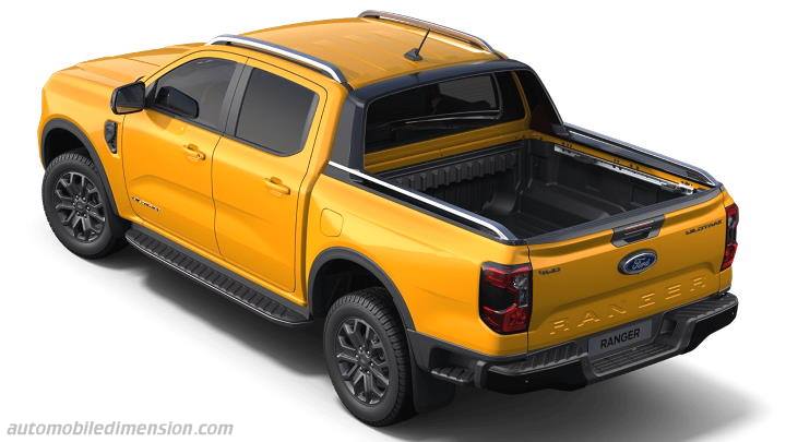 Volume coffre Ford Ranger 2023