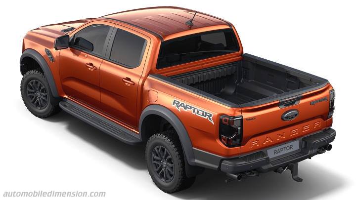 Ford Ranger Raptor 2023 boot space