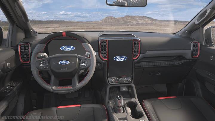 Ford Ranger Raptor 2023 instrumentbräda