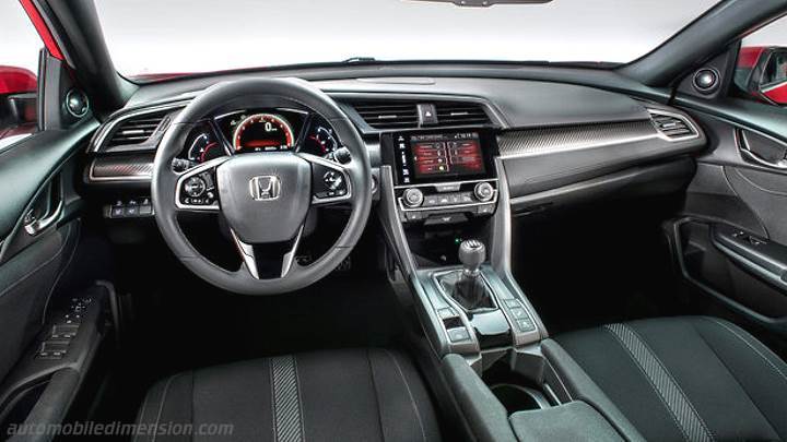 Honda Civic 2017 Dimensions Boot Space And Interior