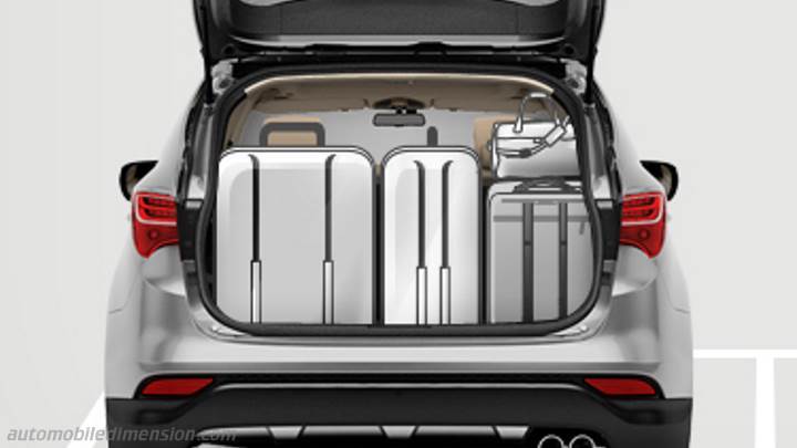 Hyundai Santa Fe 2013 boot space