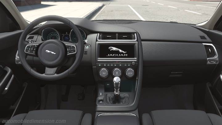 Jaguar E-PACE 2018 dashboard