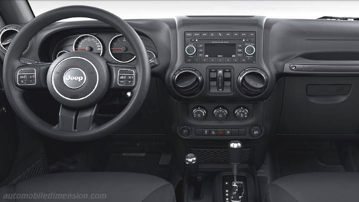 Jeep Wrangler Unlimited 2011 Dimensions Boot Space And Interior