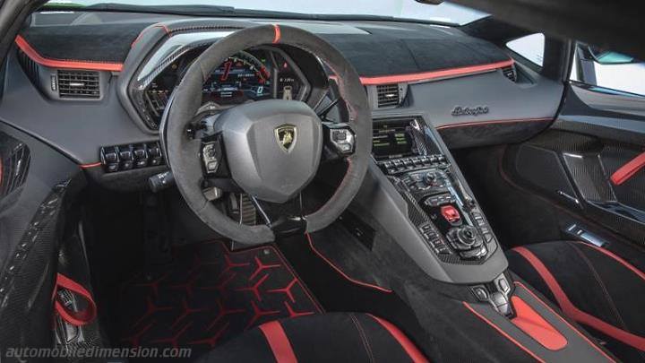 Tableau de bord Lamborghini Aventador SVJ 2019