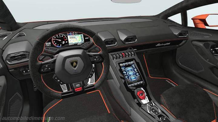 Lamborghini Huracán EVO 2019 dashboard