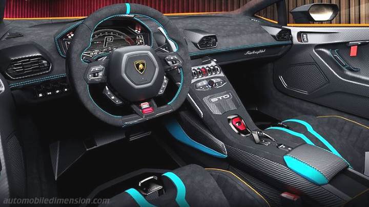 Lamborghini Huracán STO dimensions, boot space similars