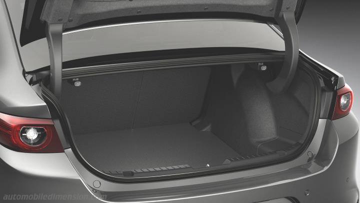 Volume coffre Mazda 3 Sedan 2019