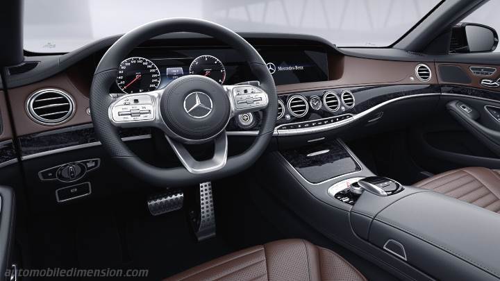 Mercedes-Benz S lg 2017 instrumentbräda