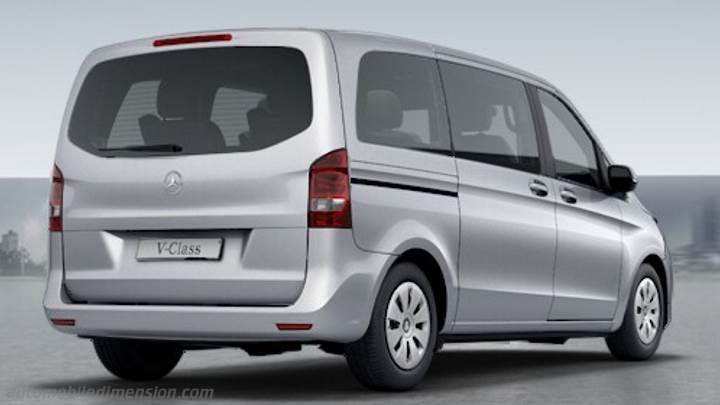 Mercedes-Benz V ct dimensions, boot space and similars