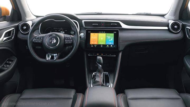 MG ZS 2022 dashboard