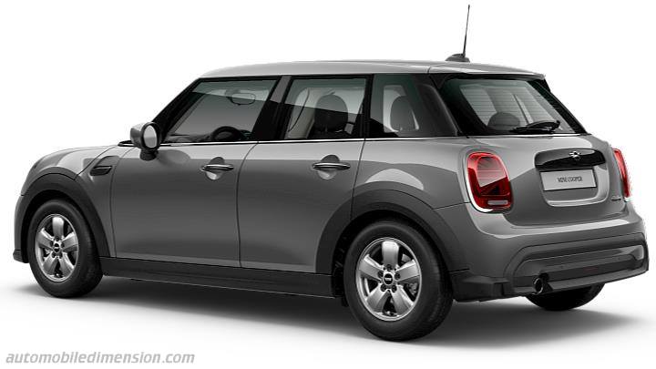 MINI 5-door dimensions, boot space and similars