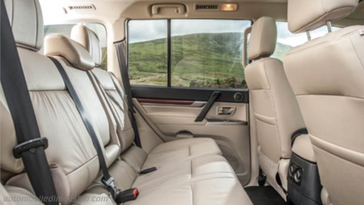 Mitsubishi Pajero 5p 2015 dimensions boot space and interior Mitsubishi Pajero 5p 2015 dimensions boot space and interior