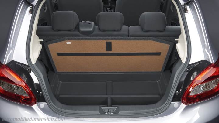 Mitsubishi Space Star 2016 bagageutrymme