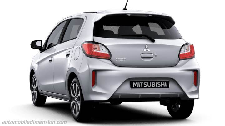 Mitsubishi Space Star dimensions, boot space and similars