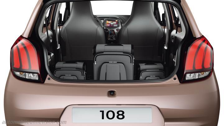 Peugeot 108 2014 boot space