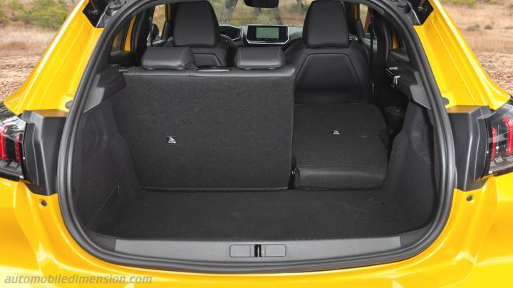 Peugeot 208 2020 boot space