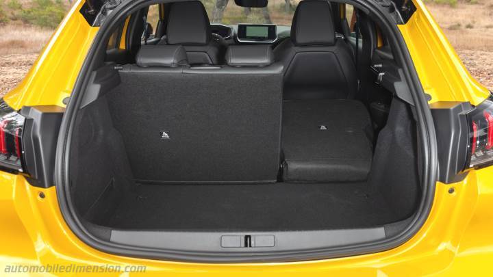 Peugeot 208 dimensions, boot space and electrification